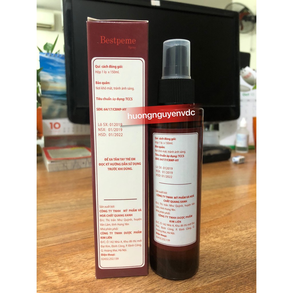 Dung dịch xịt ghẻ Bestpeme spray 150ml
