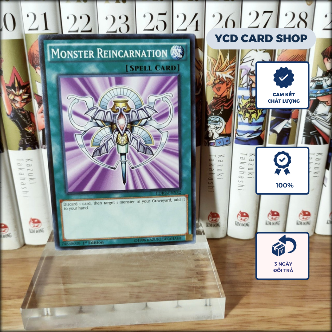 Thẻ bài Yugioh chính hãng Monster Reincarnation - common