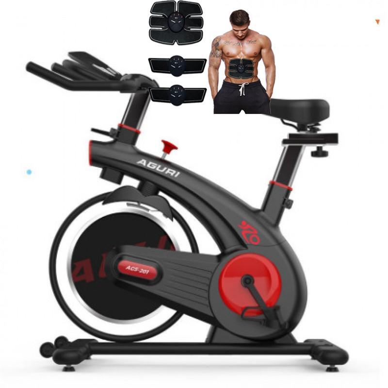 Bảng giá Xe Đạp Tập Thể Dục Tại Nhà Aguri AGS-201 + Kèm máy massage xung điện EMS
