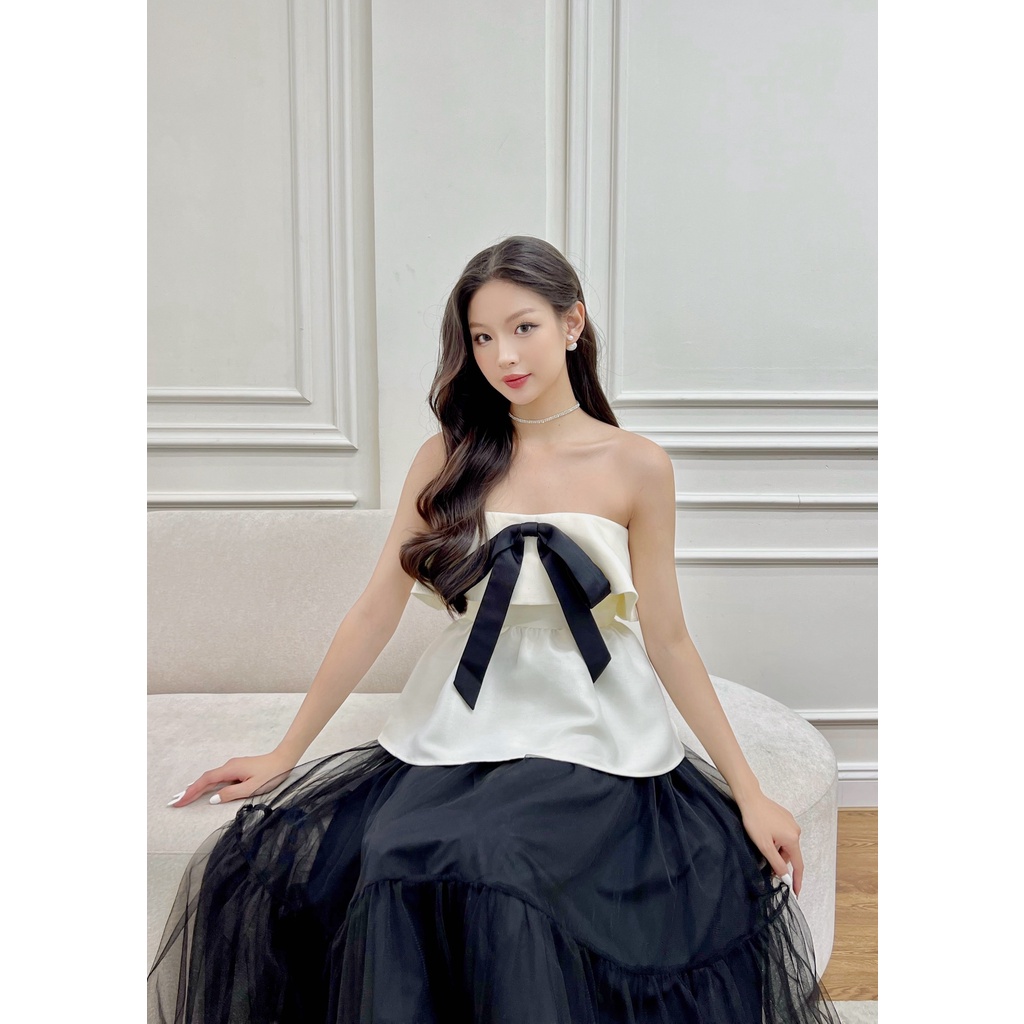 ✿ Somee studio ✿ Versailles midi skirt ✿ Chân váy midi lưới