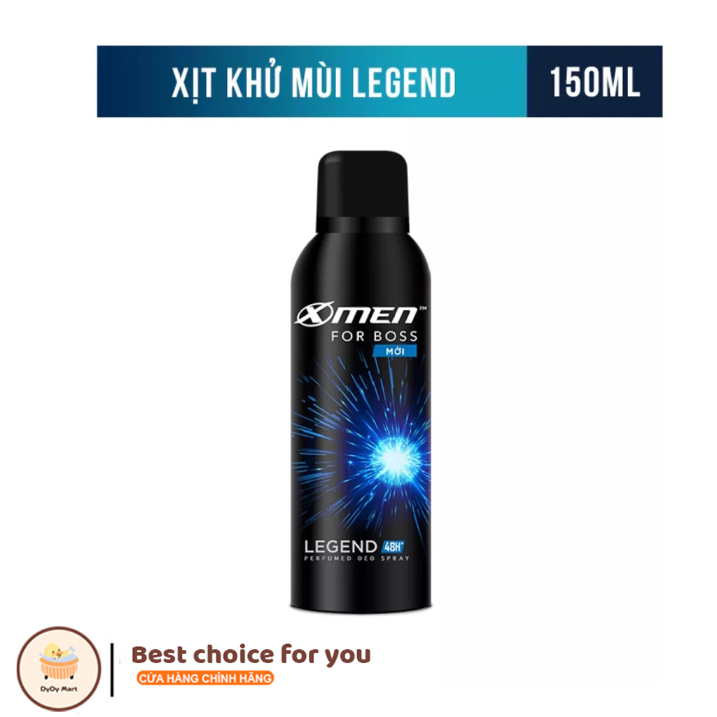 Xịt khử mùi Xmen For Boss 150ml đủ màu