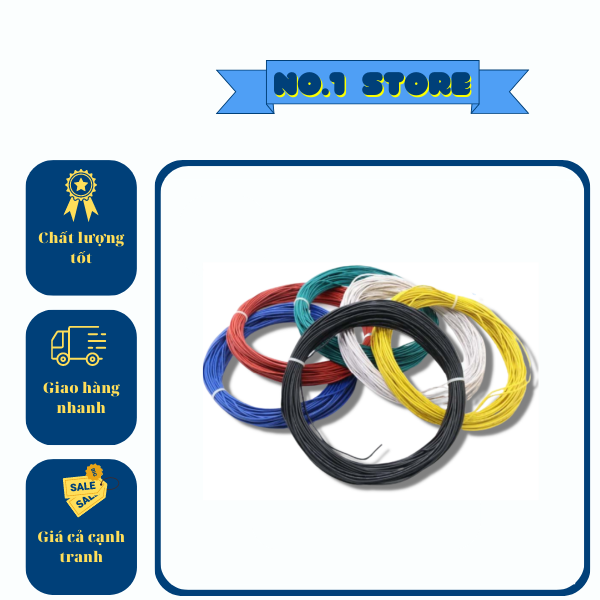 Dây Điện 0.3MM nhiều lõi nhiều màu ( Cuộn Nhỏ 5 Mét)