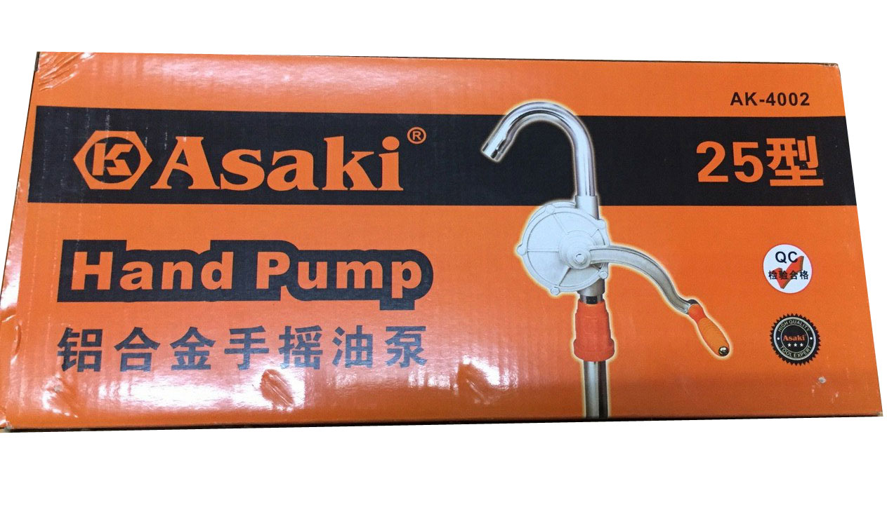 Bơm dầu quay tay bằng nhôm Asaki AK-4002