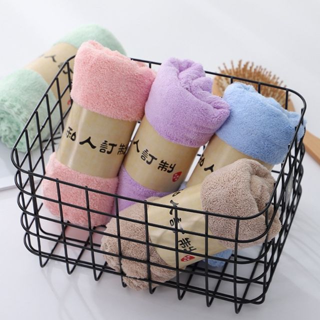 Set 2 khăn mặt xuất hàn lông cừu