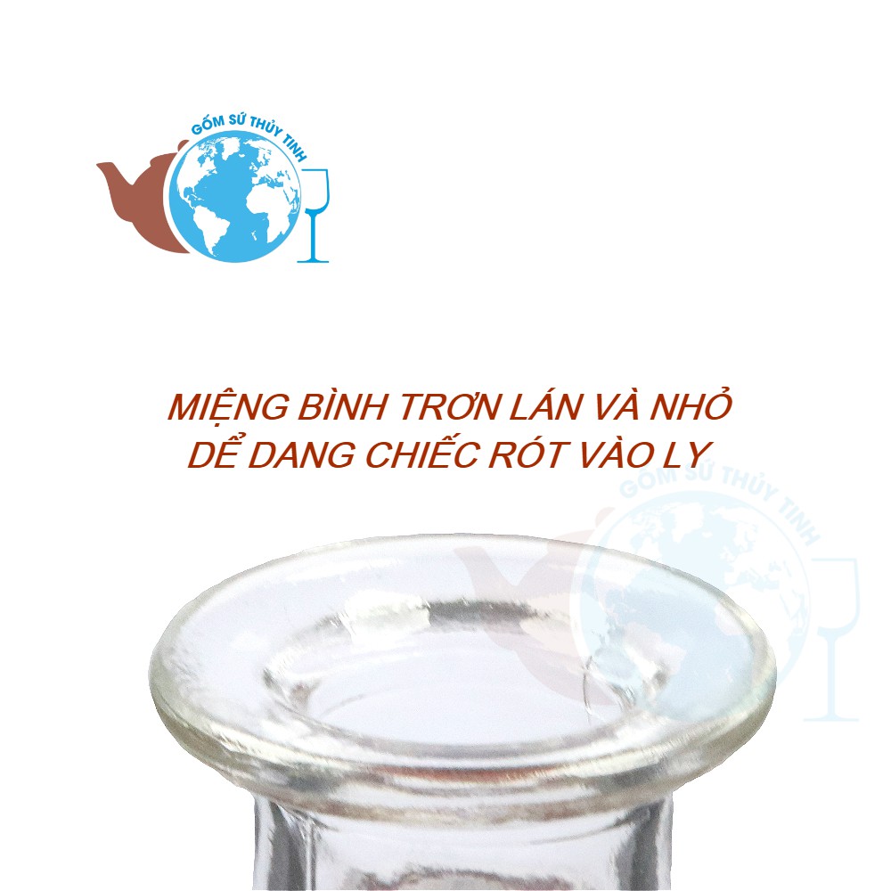 [HCM]Bình đựng rượu ngâm sâm thuỷ tinh 200ml - BR07-0.2