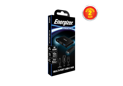 [HCM]Bộ chuyển USB-C3.1 Hub Energizer USBA/USB-C/HDMI - HC303CV