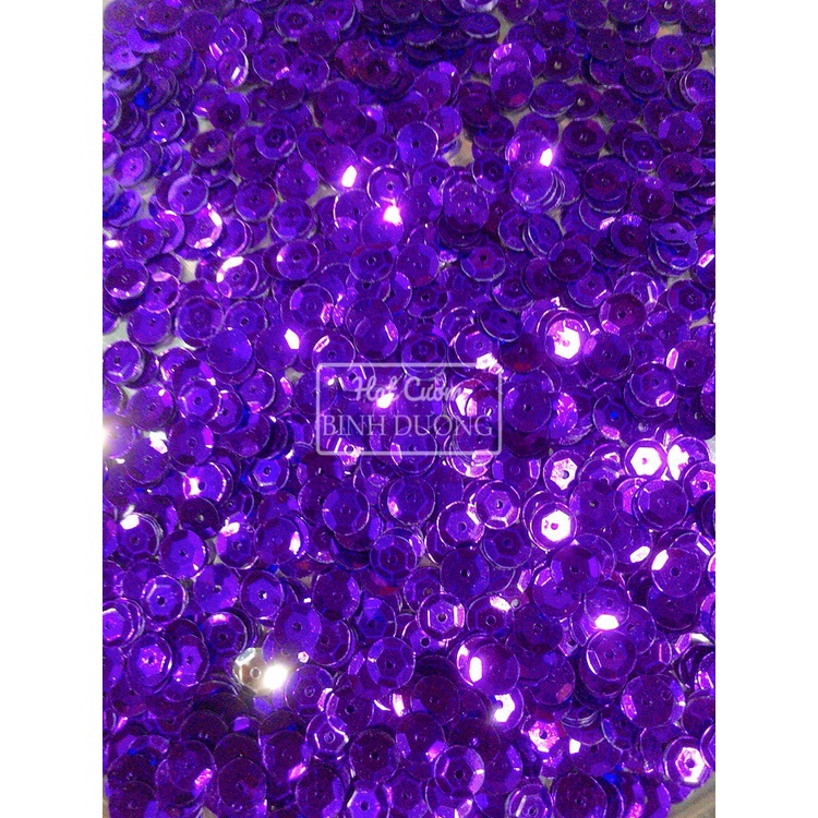 Gói 100gram Kim sa(Sequin) thiếc lõm 5mm trang trí áo váy