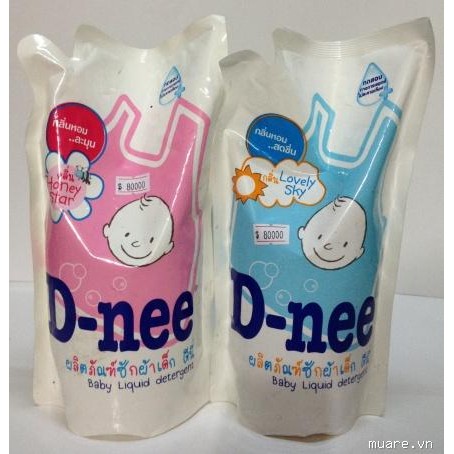 Nước giặt xả quần áo Dnee túi 600ml