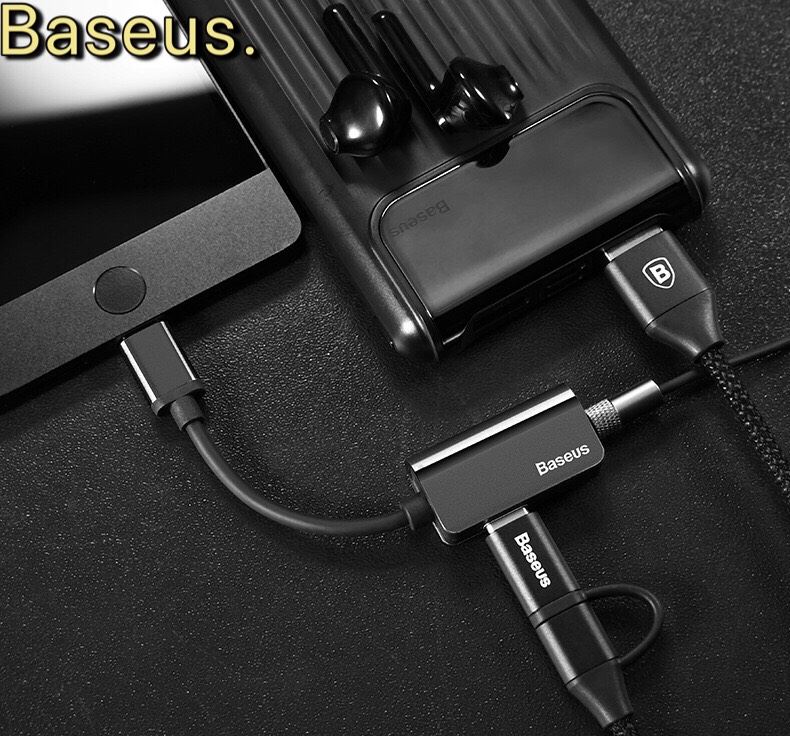 Jack chuyển đổi tai nghe Type c basues L40