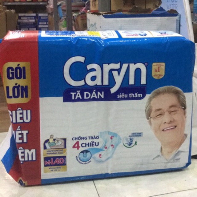 Tã Dán Siêu Thấm Caryn Gói Siêu Tiết Kiệm M-L40