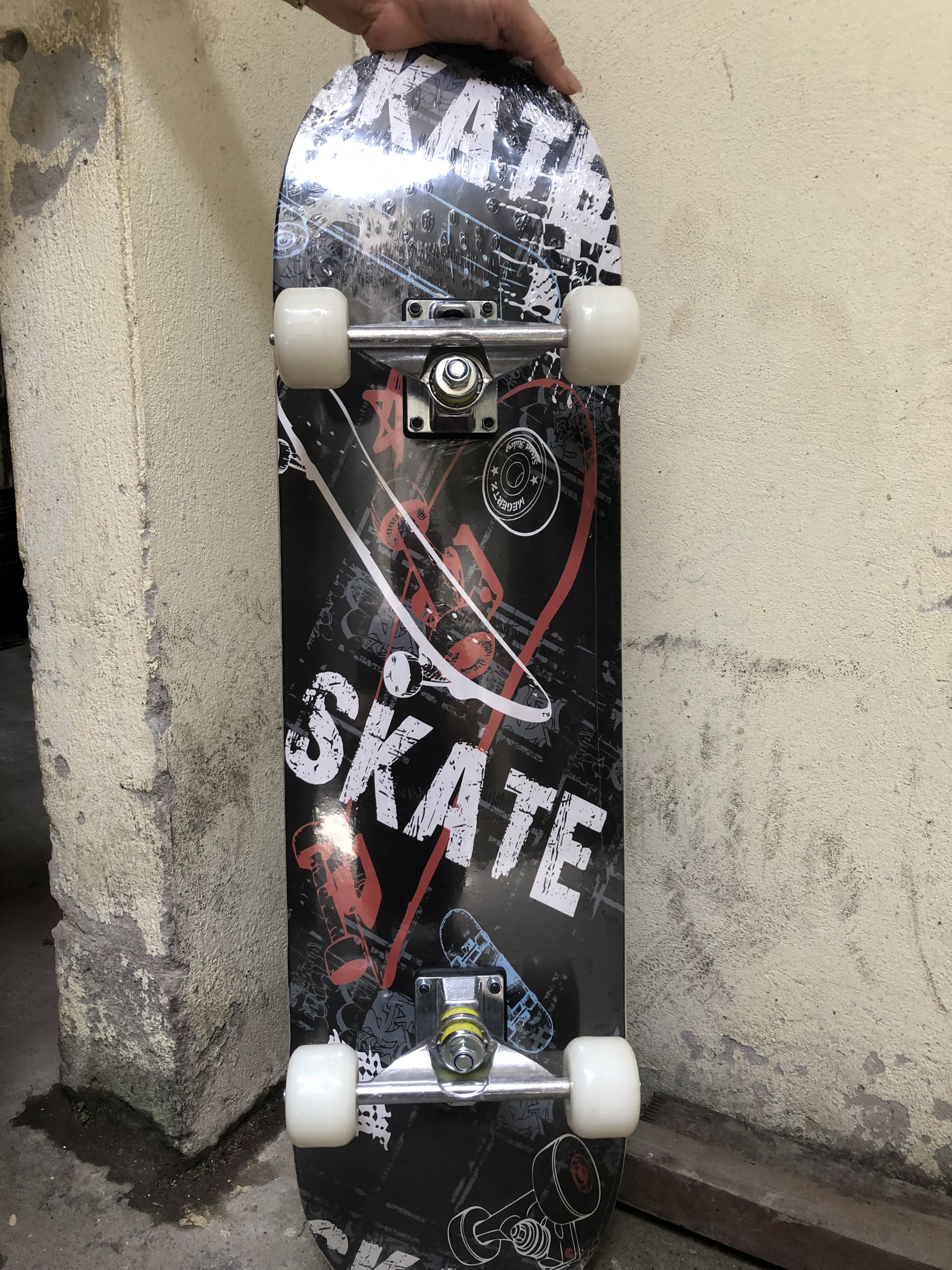 Ván trượt skateboard thể thao CỰC CHẤT - MẶT NHÁM đen chất lượng tuyệt vời