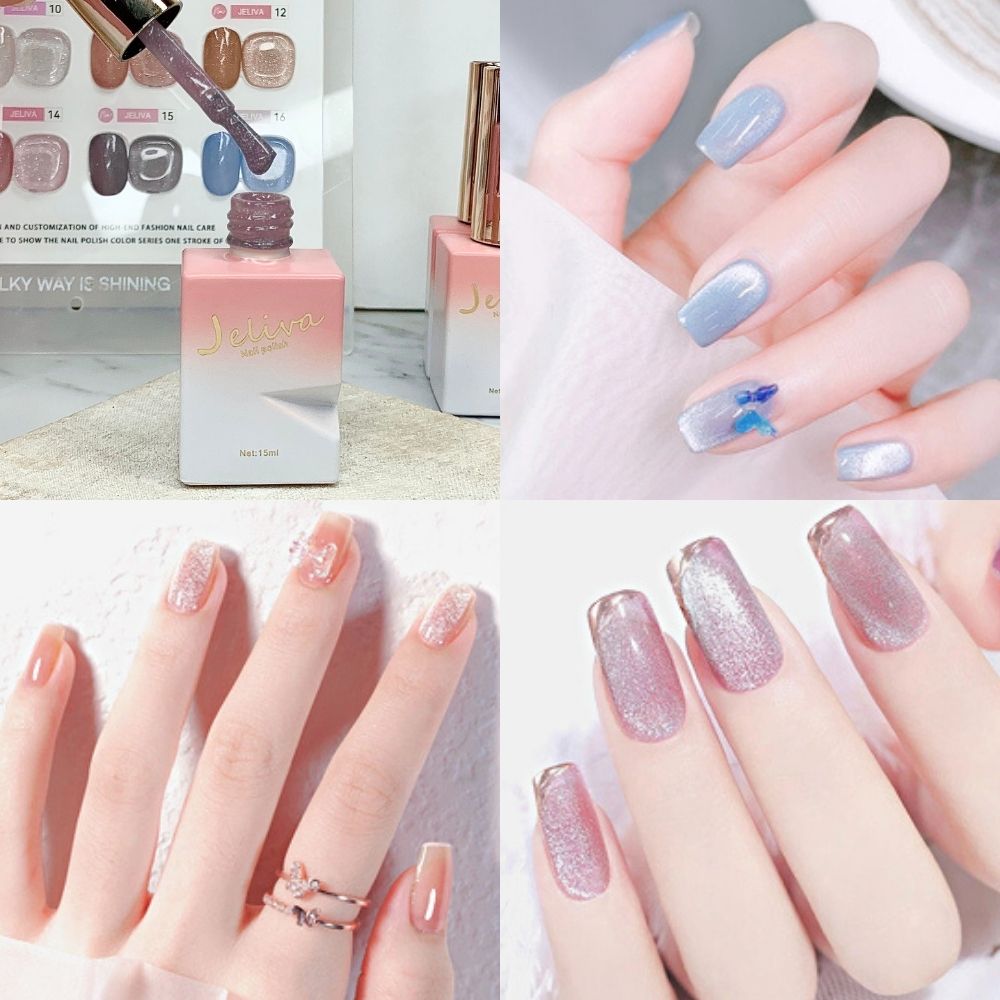 Set sơn gel thạch nhũ JELIVA 16 màu