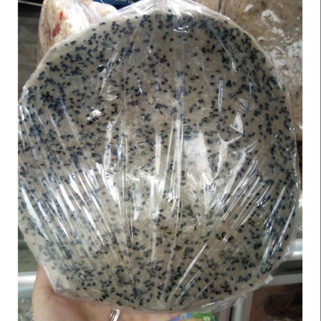 Bánh tráng mè dừa chưa nướng (10 cái mè đen)