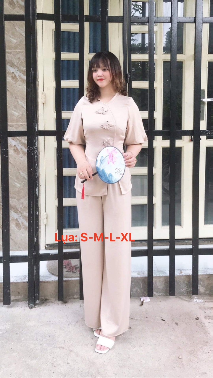 ĐỒ LAM ĐI CHÙA-LỤA NÚT BÔNG
