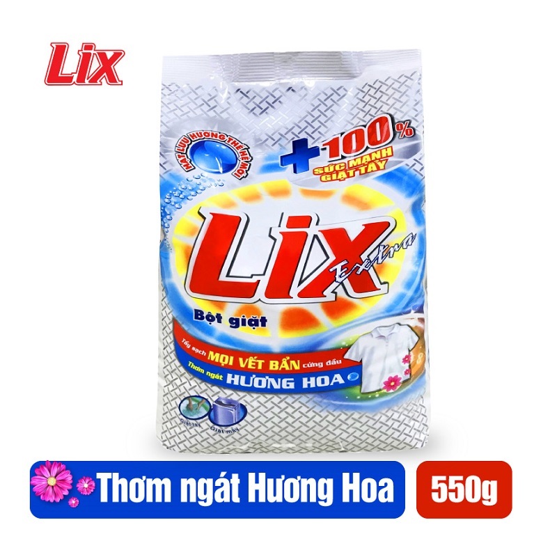 Bột giặt Lix extra hương hoa 550G EB055