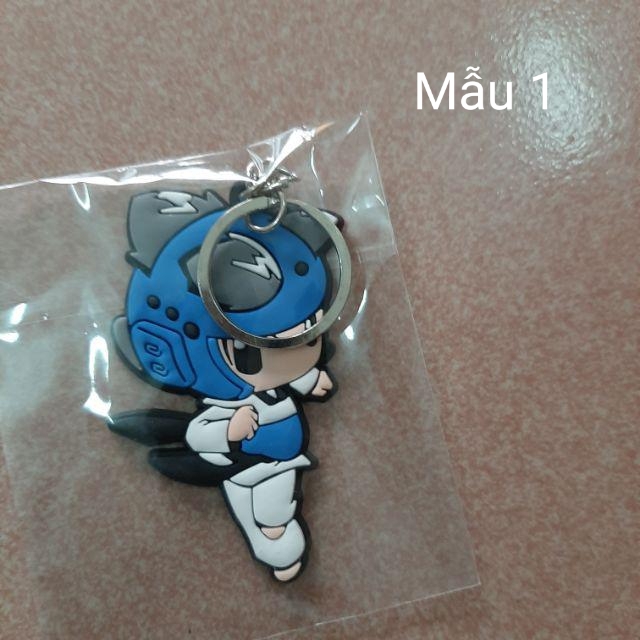Móc Khóa Hoạt Hình Chibi Võ Thuật