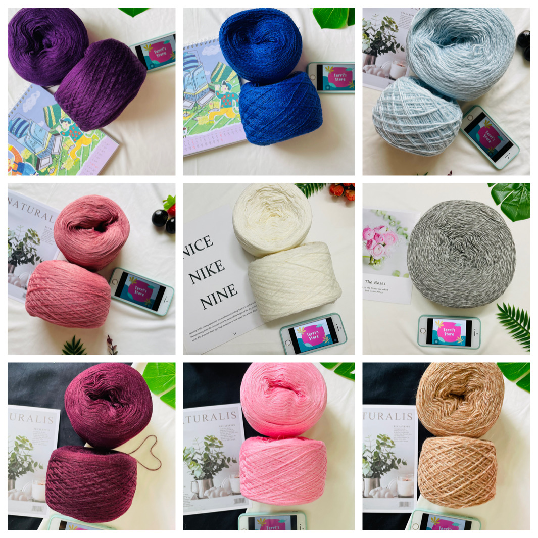 Yarn - Len Wool AC | Len mềm, ấm, đan móc áo, khăn mùa thu đông - Cỡ sợi 1.00 mm | Terri Store
