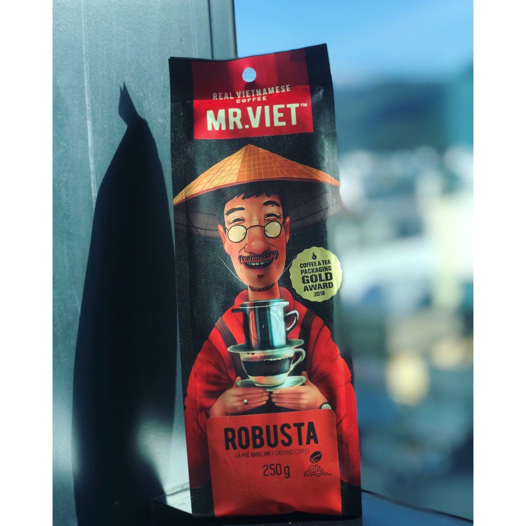 Cà Phê Rang xay/ hạt rang  Robusta Mr.Việt