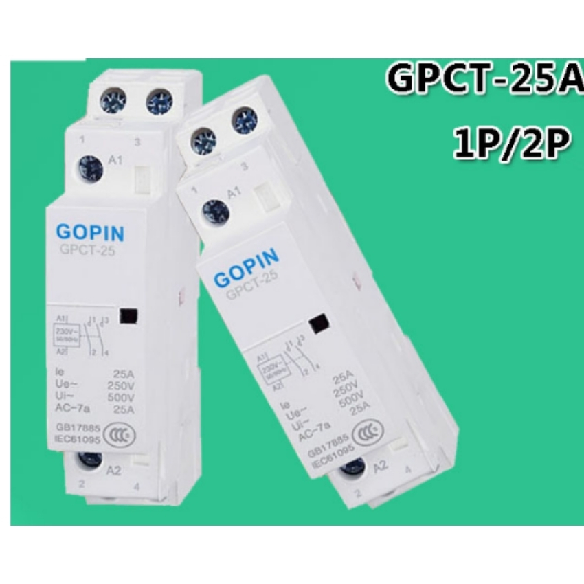Khởi động từ 2P 25A GOPING (Contactor) công suất lớn GPCT 25A/220V