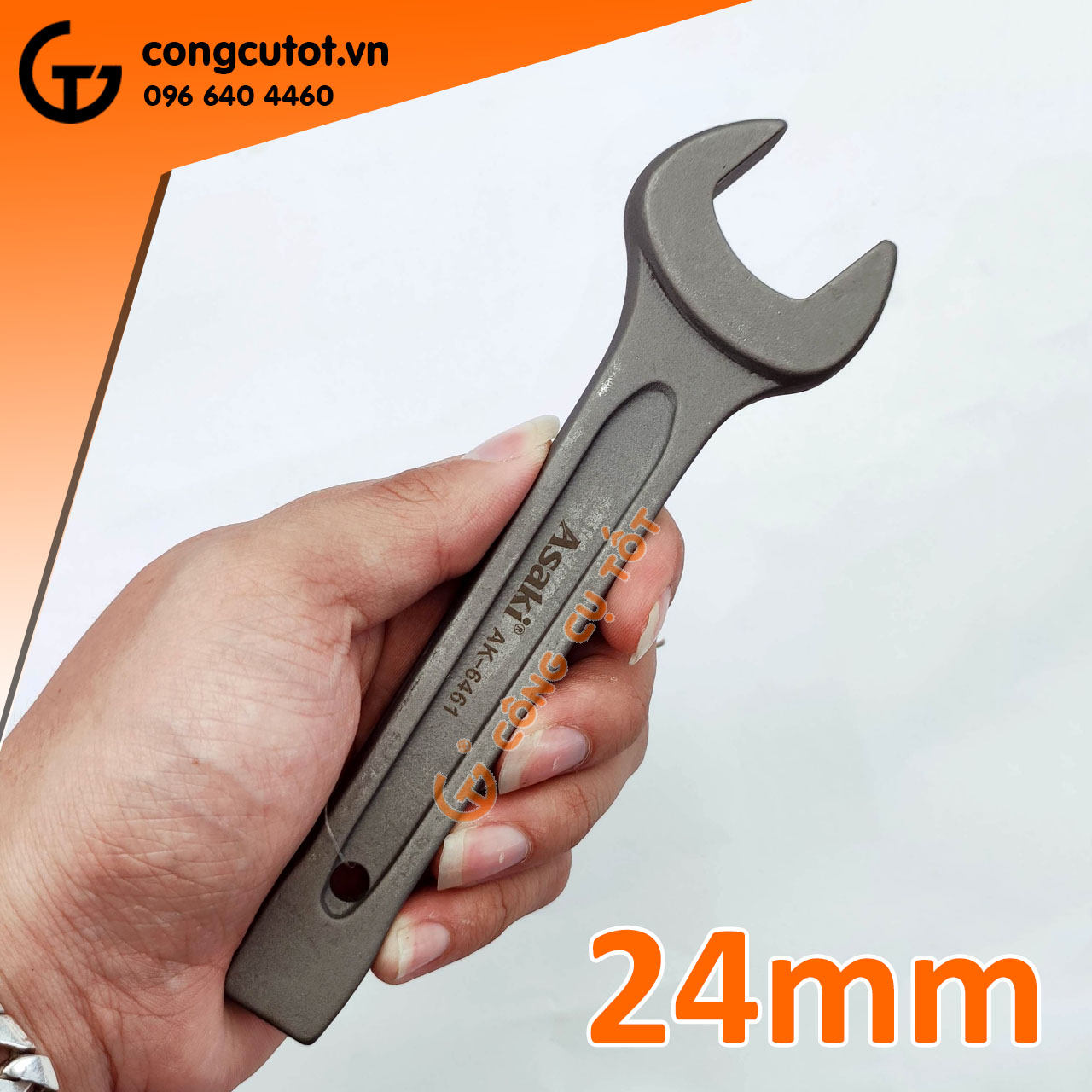 Cờ lê vòng đóng - miệng đóng ASAKI size tùy chọn