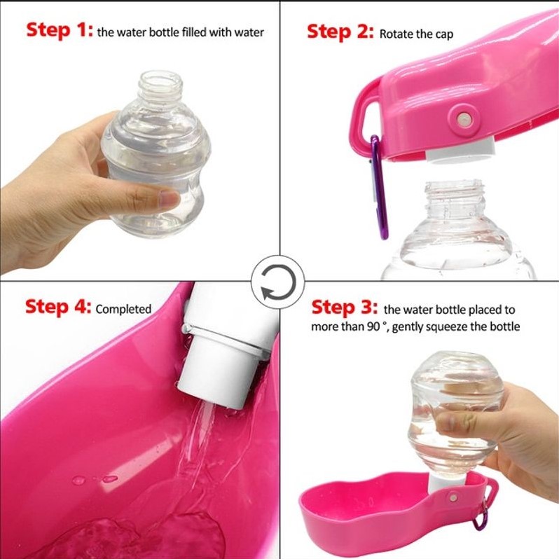 Bình Nước Du Lịch Cho Chó Mèo Travel Waterer