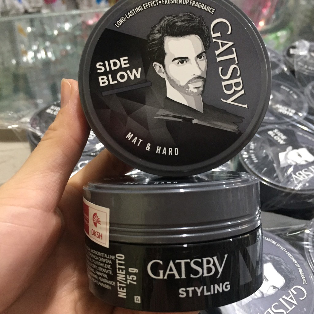 [HCM]Wax vuốt tóc Gatsby Mat & Hard xám 75g (mẫu mới)