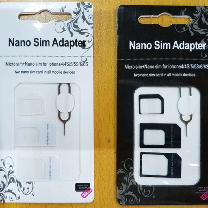 Combo 2 Bộ Kit Adapter khay sim Noosy và Que chọc sim