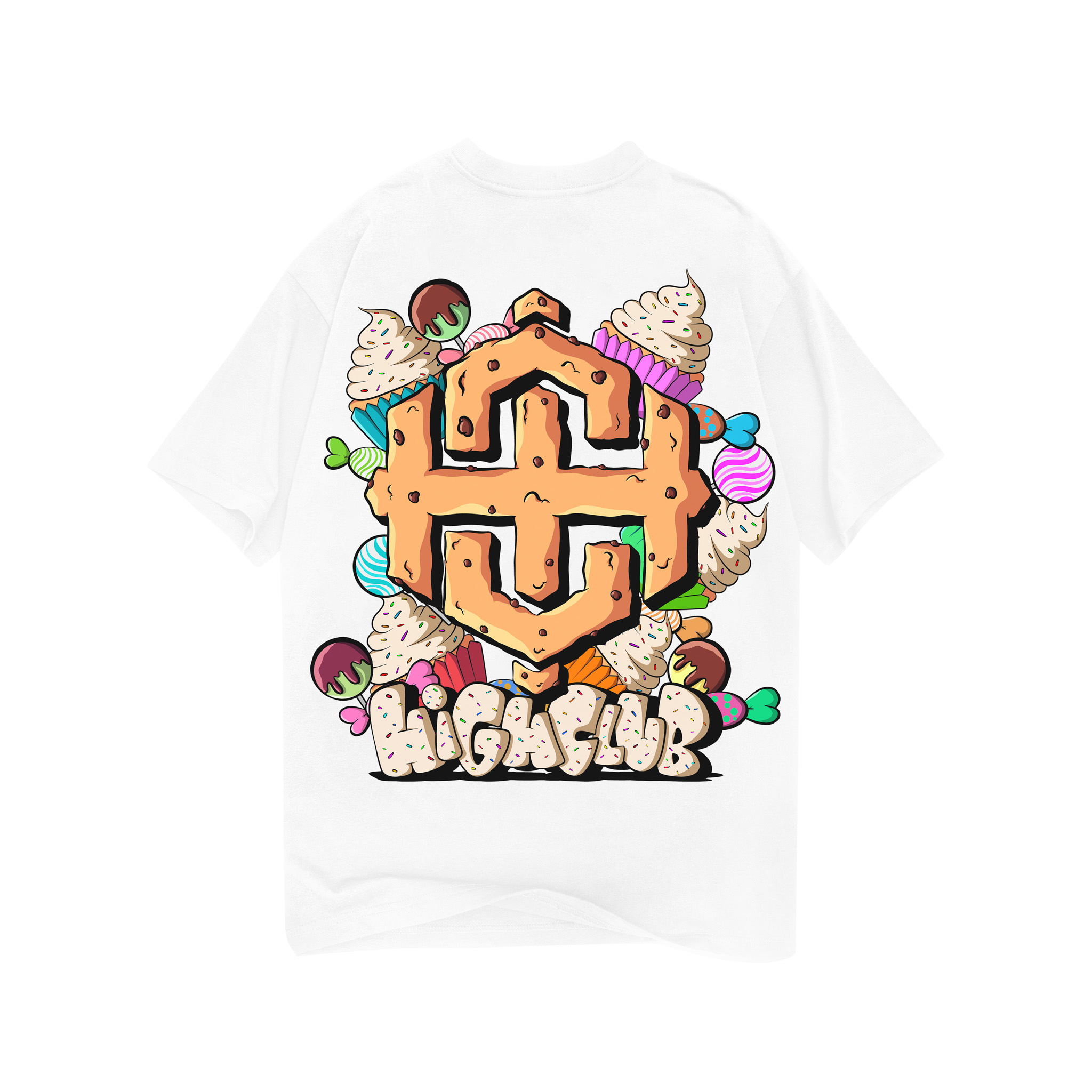 HIGHCLUB Cookie Tee - White