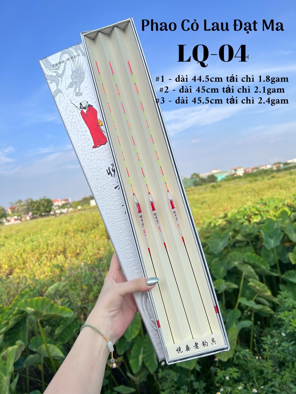Bộ 3 phao câu đài cỏ lau đạt ma cao cấp