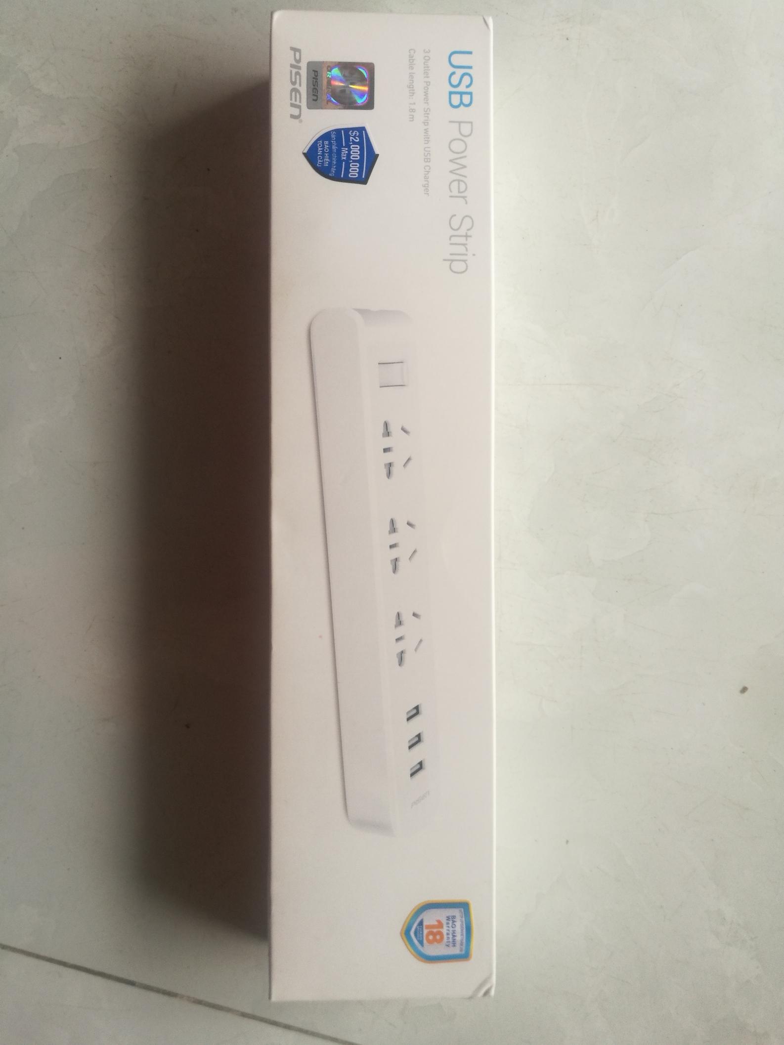 Ổ cắm điện Pisen PSCXB-01U  ( 3 x AC , 3 x USB )