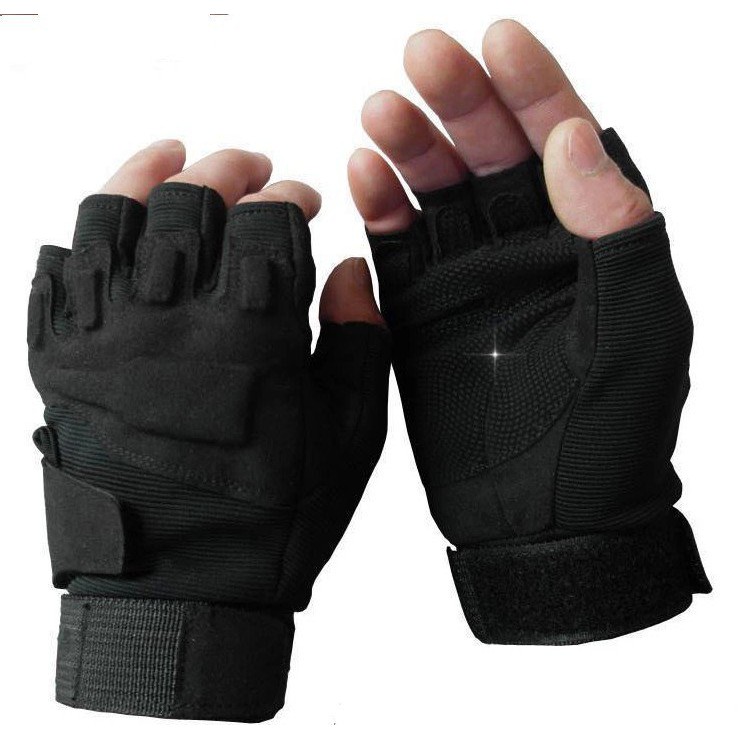 [HCM]Găng Tay tập gym Black Hawk Đen