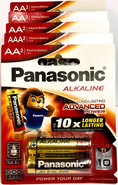 Vỉ 2 Viên Pin Tiểu / Pin AA Panasonic alkaline LR6T/2B  1,5V