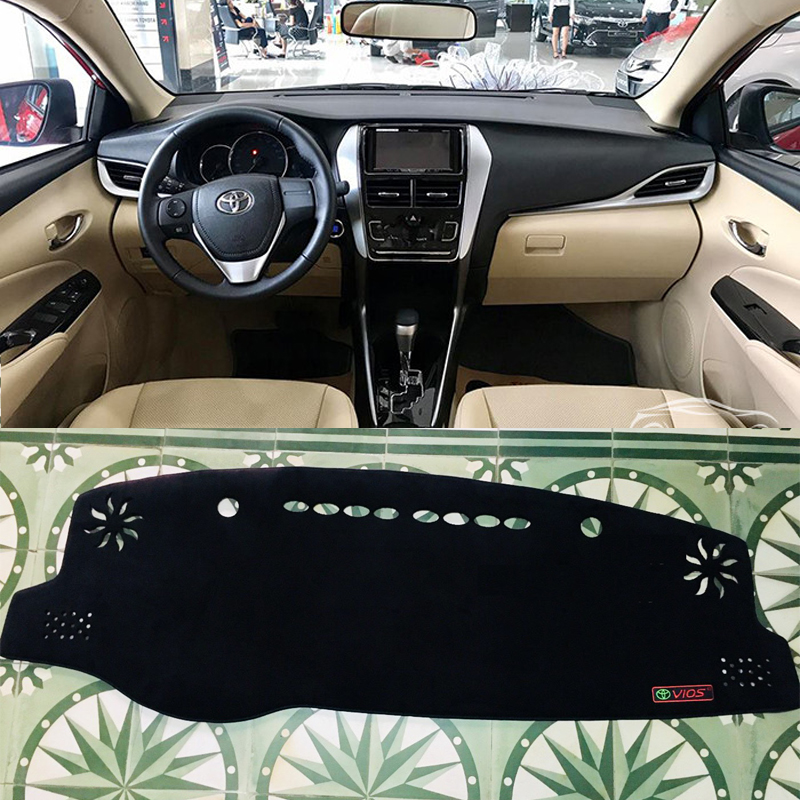 Thảm Taplo Vios 3 Lớp Loại 1 Chống Nóng  SX Việt Nam 2005-2008, 2009-2013, 2014- 2020 Chất Liệu Nhung Mịn Chống Trượt