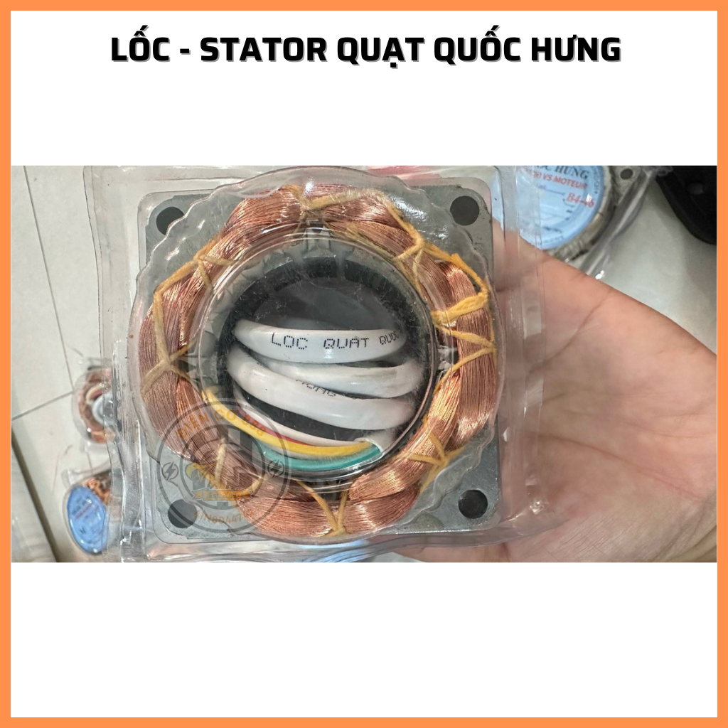 Lốc - Stator quạt Quốc Hưng B5-46 (Dày 25mm)