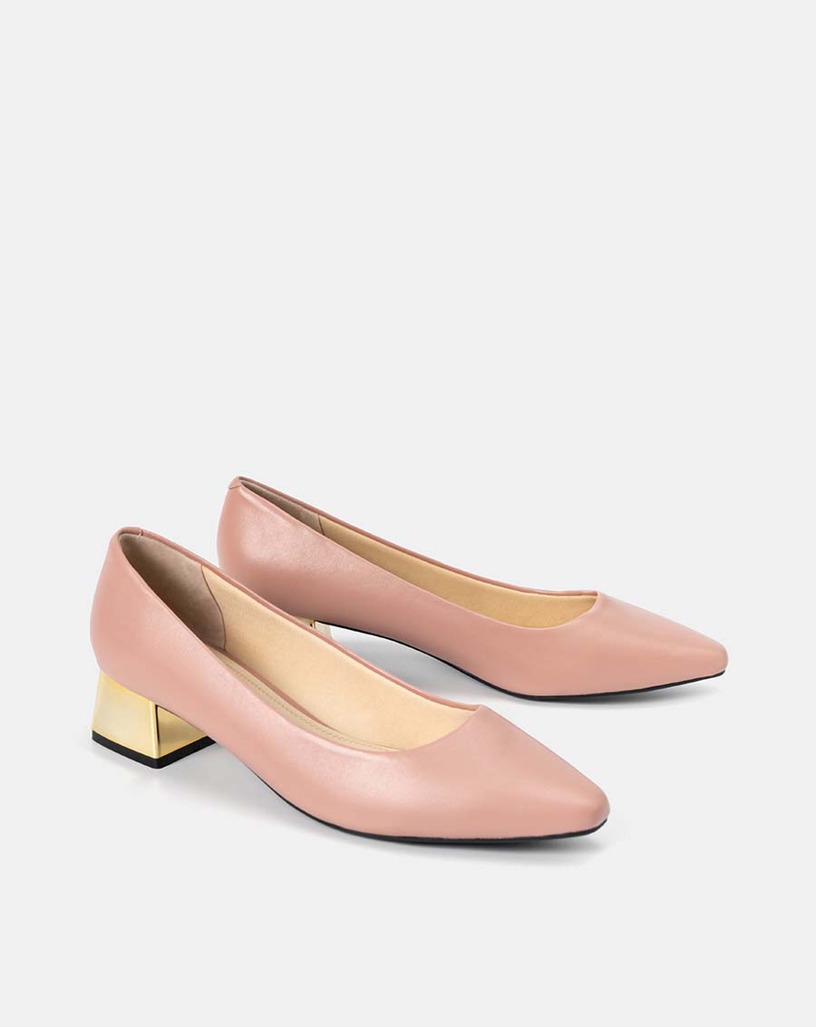 Giày Cao Gót Nữ 5cm Thời Trang JUNO Pump Mũi Vuông CG05096