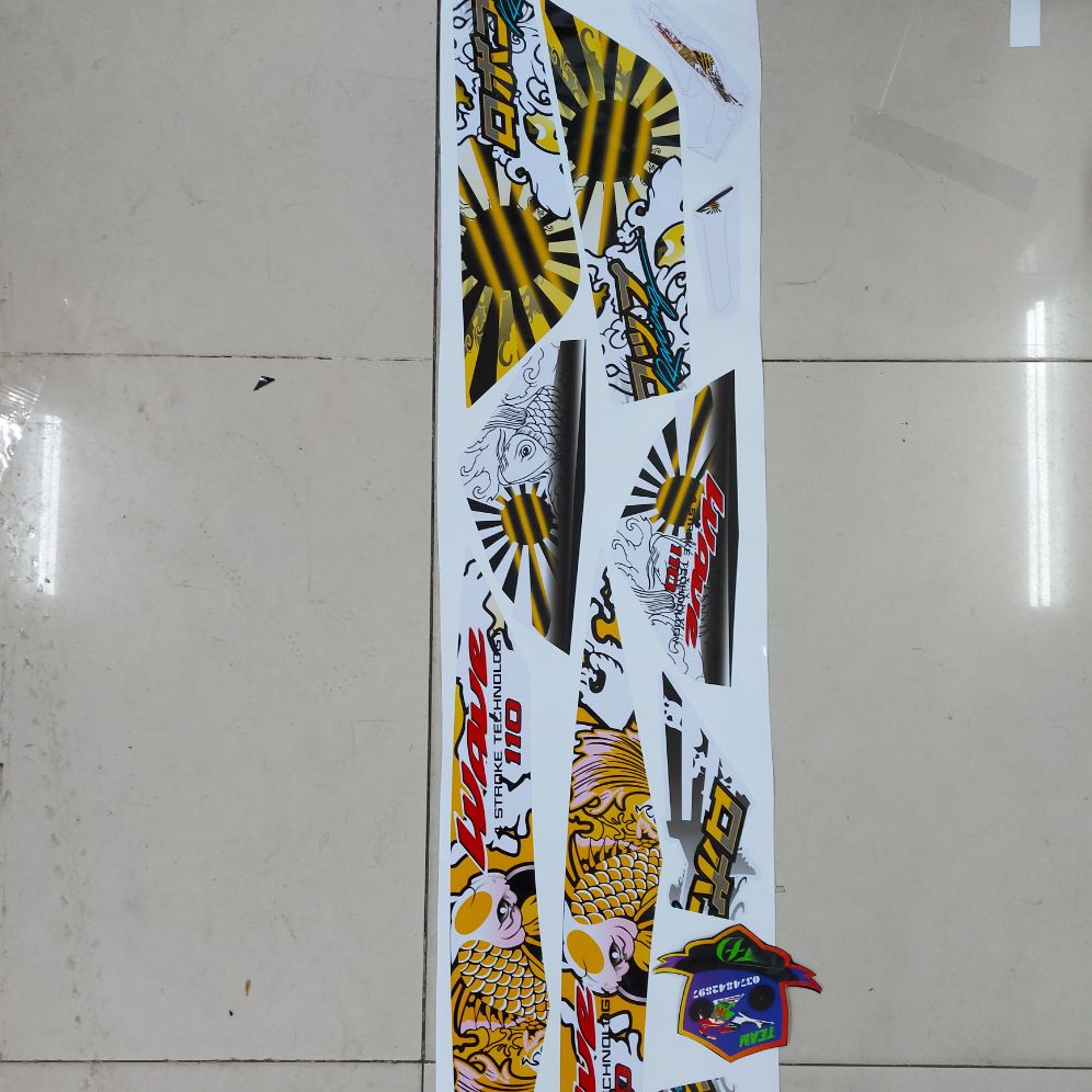 [HCM]Tem rời mẫu cá chép wave110 nhỏ  cao cấp