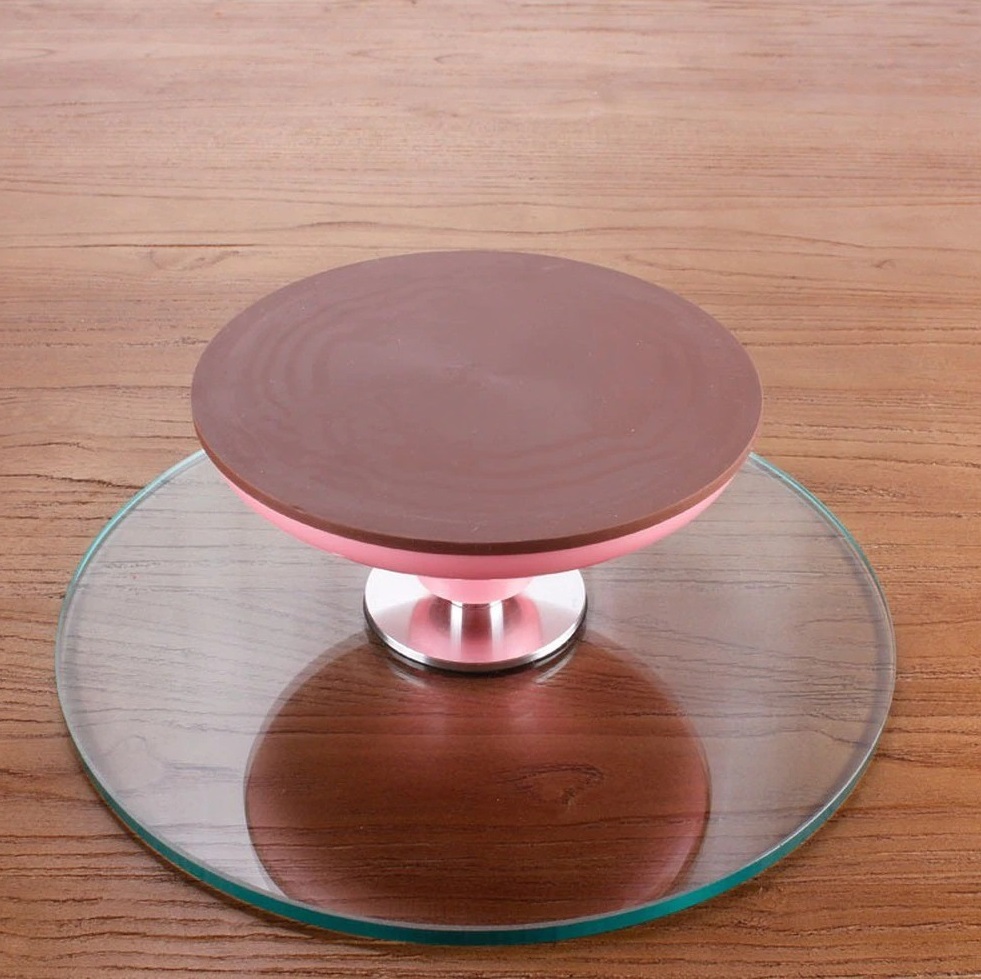 Bàn xoay bánh kem mặt kính 30cm
