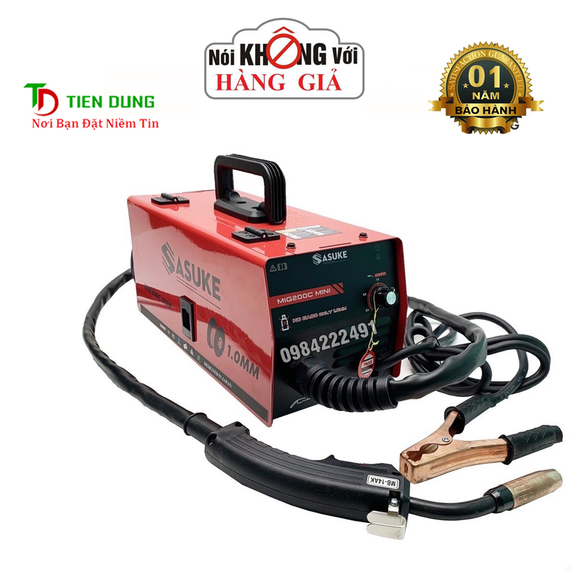 Máy hàn mig mini sasuke 200c - tặng cuộn dây hàn mig loại 1 kg
