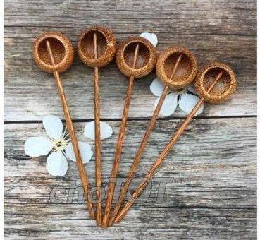 Combo 2 Gáo Dừa Mỹ Nghệ Múc Dượu  (tròn+vuông)