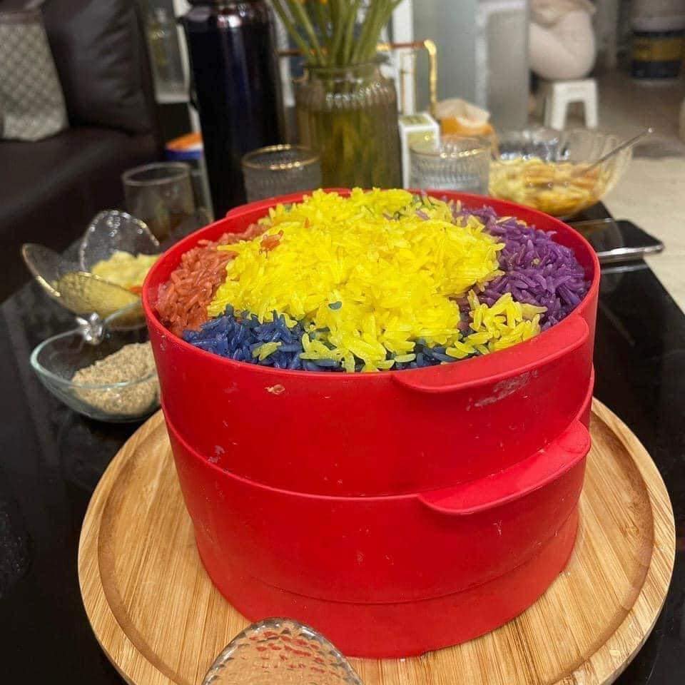Xửng Hấp Tupperware 2 tầng, màu đỏ