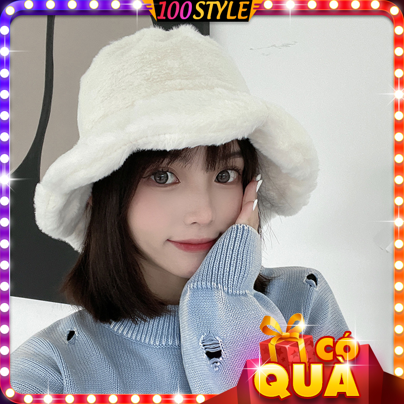 Hat brim feather flower-shaped quality thick warm lovely-100style