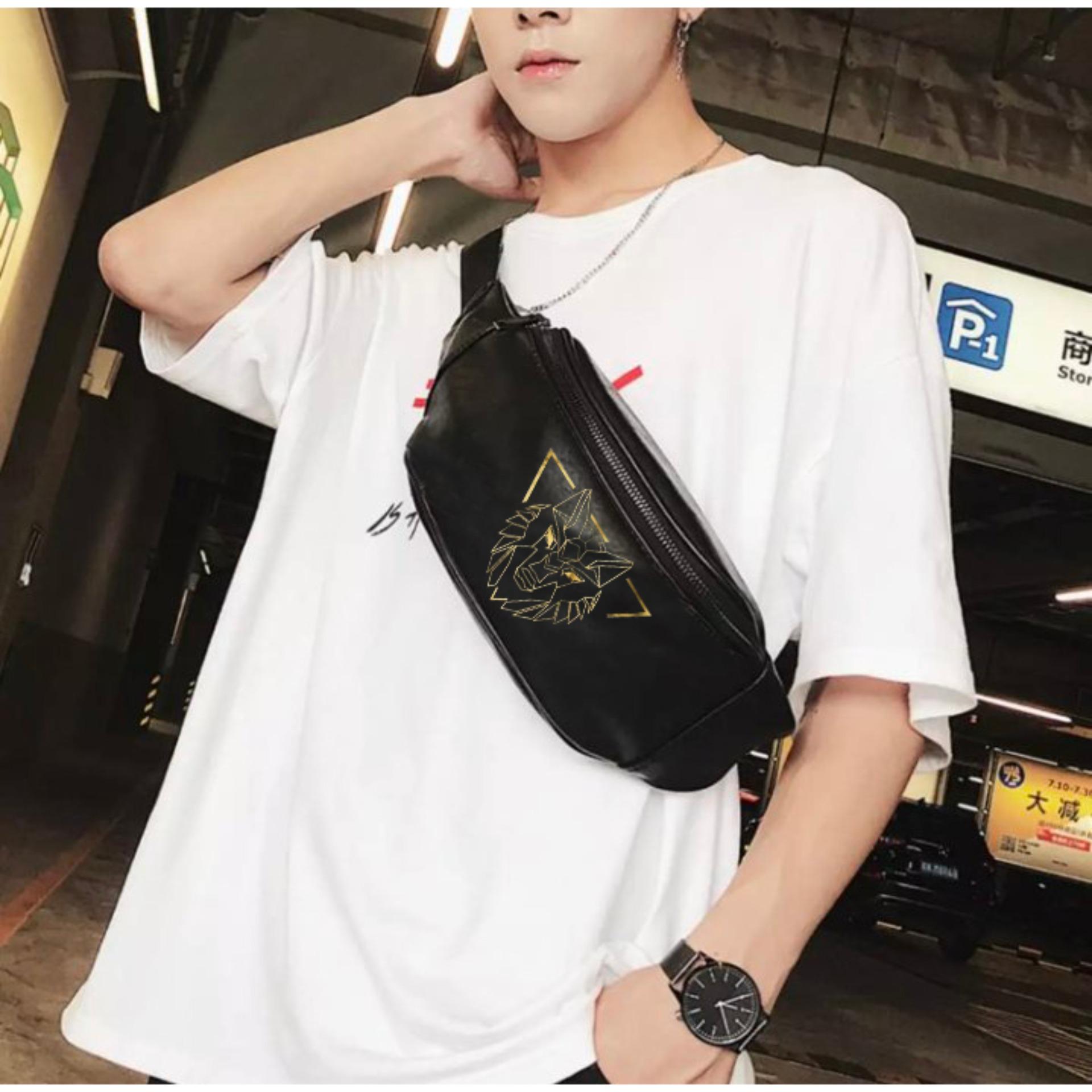 [ SALE HOT ] TÚI ĐEO CHÉO NAM THỜI TRANG DA (Đen) COP1