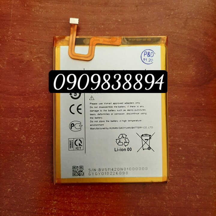 Pin thay thế điện thoại vsmart joy 2 +, joy 2 plus v420 bvsm-420