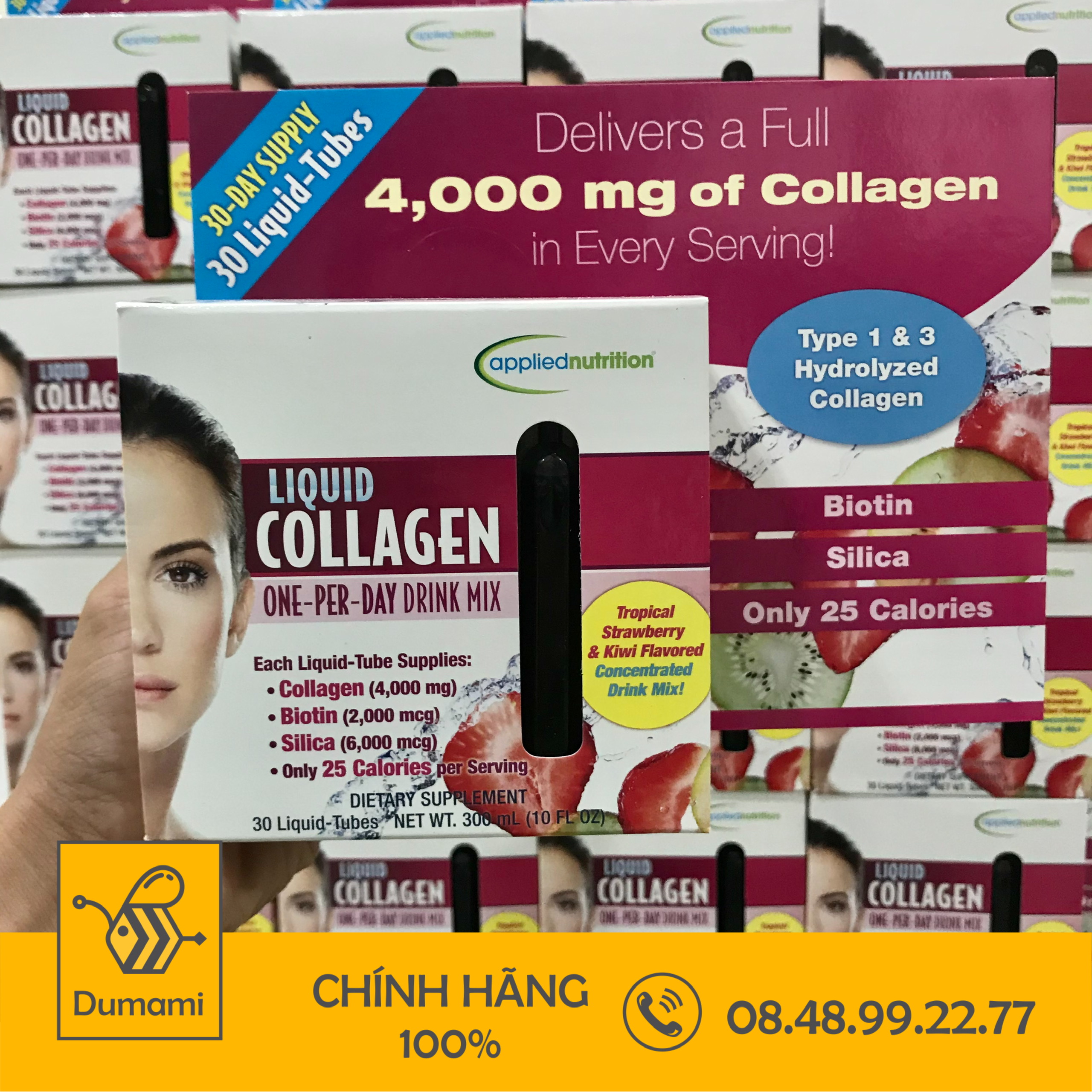 Collagen dạng nước Liquid Collagen 30 Ống của Mỹ