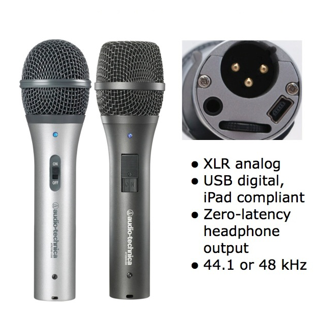 Micro condenser cổng USB thu âm trực tiếp cho máy tính | Audio Technica ATR2100-USB