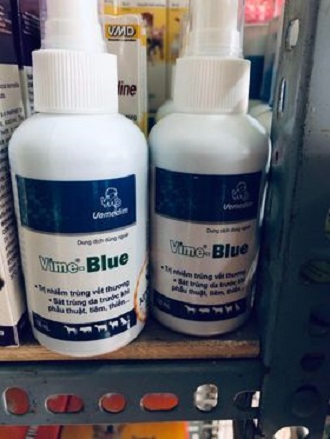 Phun xịt vết thương-Sát trùng da Vime-Blue chai 100ml