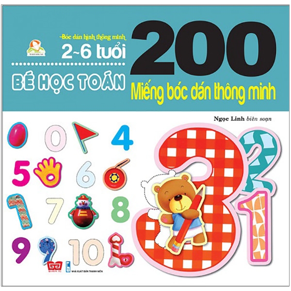Fahasa - 200 Miếng Bóc Dán Thông Minh - Bé Học Toán