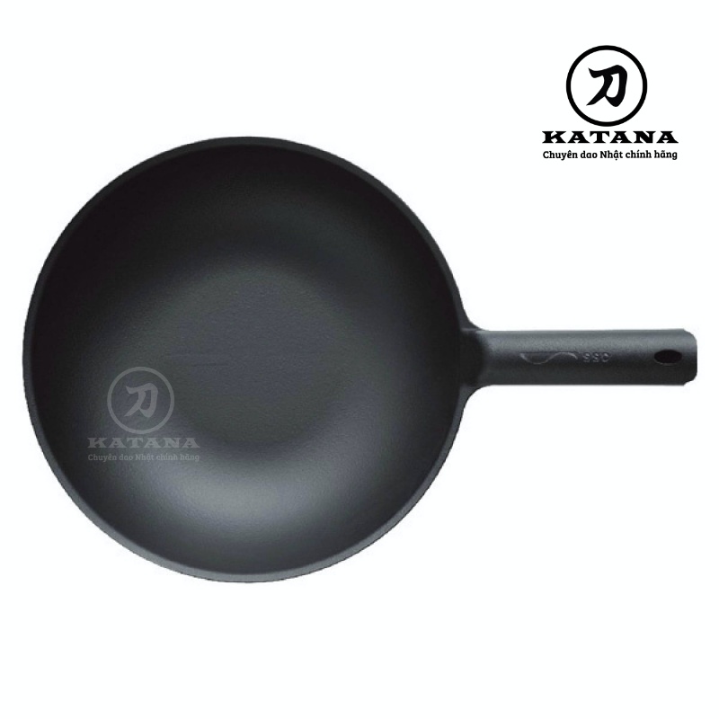 [Trả góp 0%]Unilloy - Chảo wok màu đen - 31cm