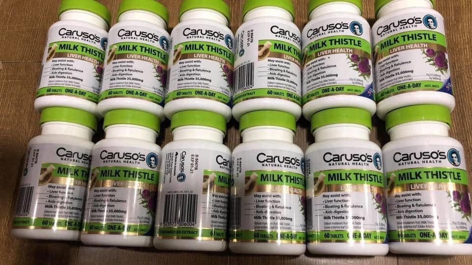 Bổ gan Milk thistle Carusos 35000mg