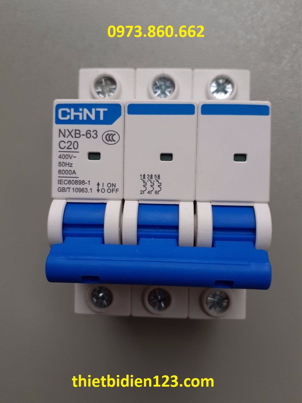 APTOMAT CHINT MCB 3P 16A ~ 63A